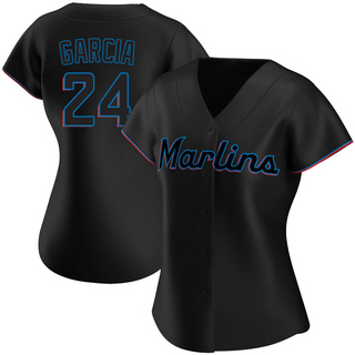 Replica Avisail Garcia Women's Miami Marlins Alternate Jersey - Black