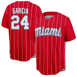 Replica Avisail Garcia Youth Miami Marlins 2021 City Connect Jersey - Red