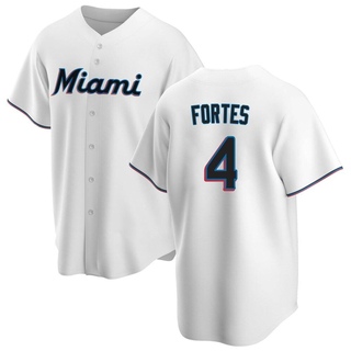 Replica Nick Fortes Youth Miami Marlins Home Jersey - White